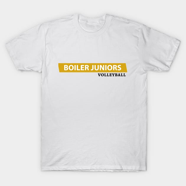 Gold background Logo T-Shirt by BoilerJuniors